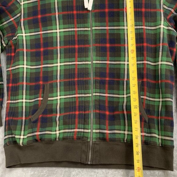 Polo Ralph Lauren Jacket Mens 3XL Tall Green Plaid Tartan Thermal Hooded Vintage - Picture 2 of 13